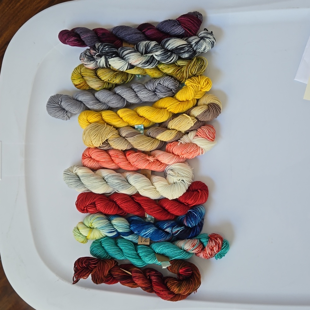 Unique with Fiber 12 Days of Christmas Advent Calendar in mini skeins